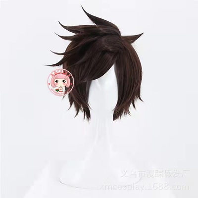 taobao agent Qianman Overwatch Hunting S three -dimensional model cosplay wig thickened character fake hair