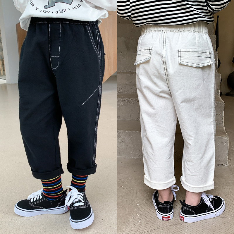 Source Home Children's Pants Boy Pants Boy Autumn Clothing Casual Pants Loose Korean version of the new boy boy Long pants foreign pie