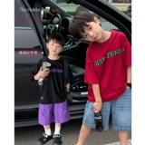 Летняя одежда, детская летняя тонкая футболка для мальчиков, короткий рукав, коллекция 2023