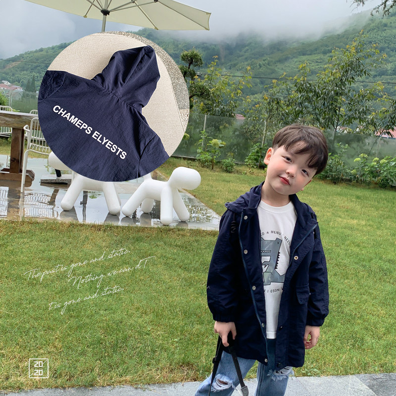 Source Source Home Han edition Children's clothes Children jacket for long version of the new boy boy Wind clothes baby blouses Baby Boomers