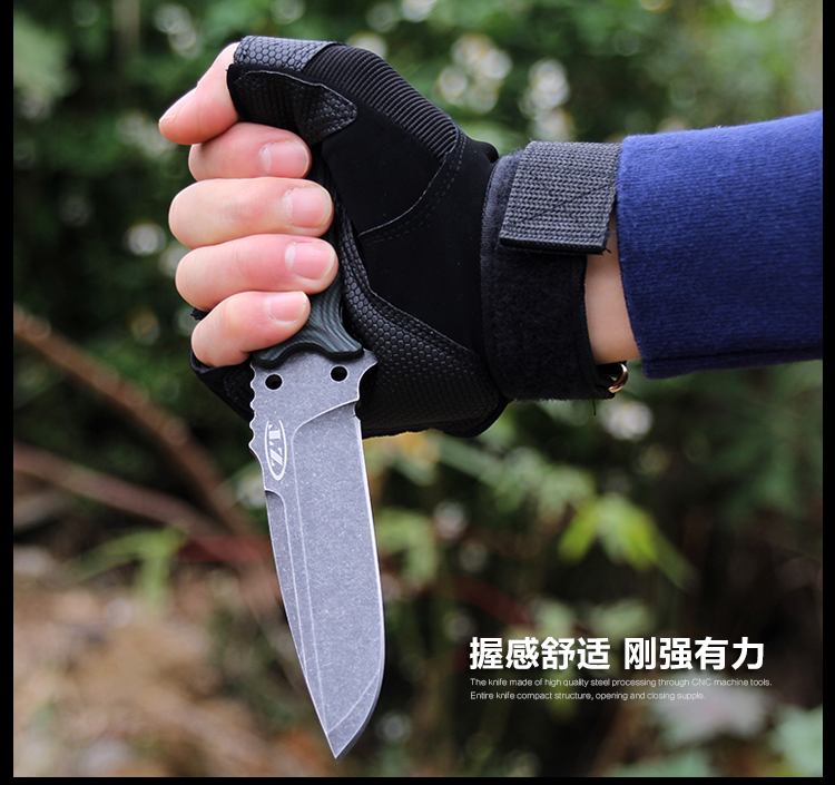 ZT không có lỗi độ cứng cao kiếm với tự vệ hoang dã sống sót gấp dao hoang dã dao đào bướm - Công cụ Knift / công cụ đa mục đích kìm cắt đa năng
