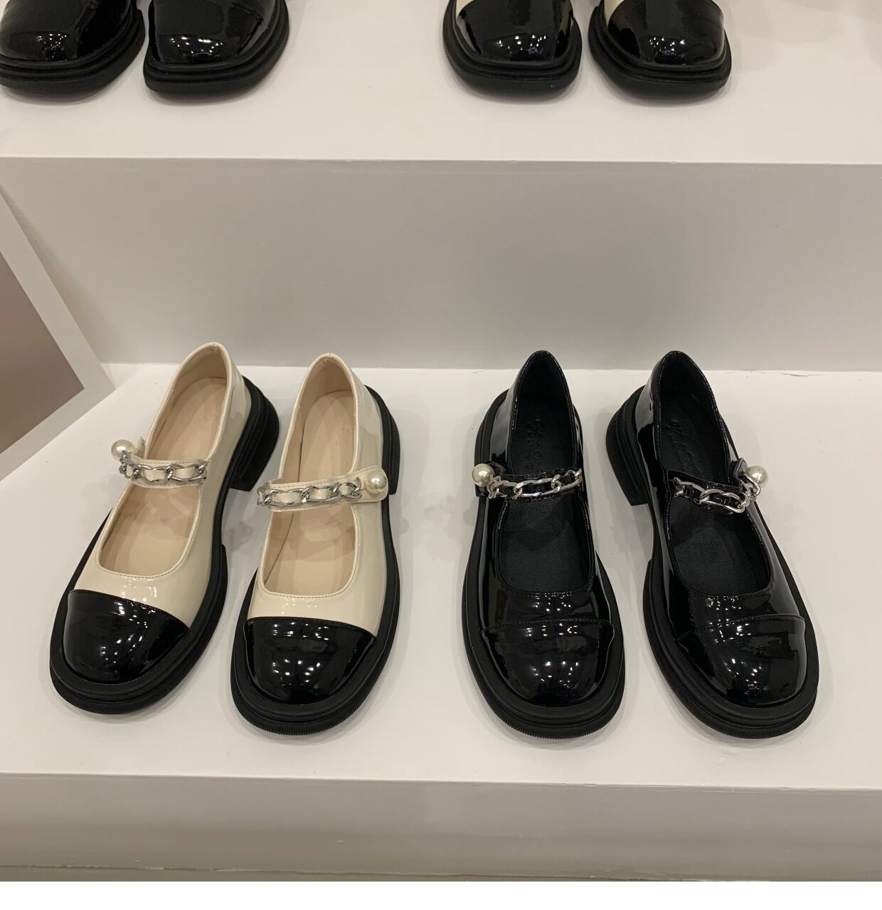 Туфли Мэри Джейн 厚底小香风小皮鞋女鞋子2024新款玛丽珍黑色春秋冬季加绒乐福单鞋 OTHER