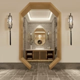 Ретро бра для гостиной, сине-белая простыня для спальни, антикварный фонарь для коридора, китайский стиль, ручная роспись