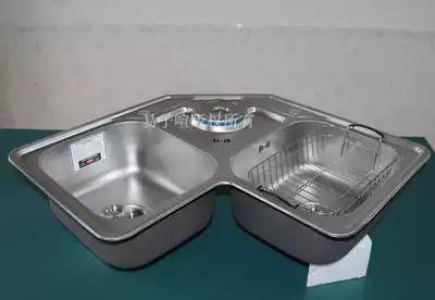 SUS304 stainless steel special-shaped corner basin corner sink triangle basin trash can 90 degrees right angle