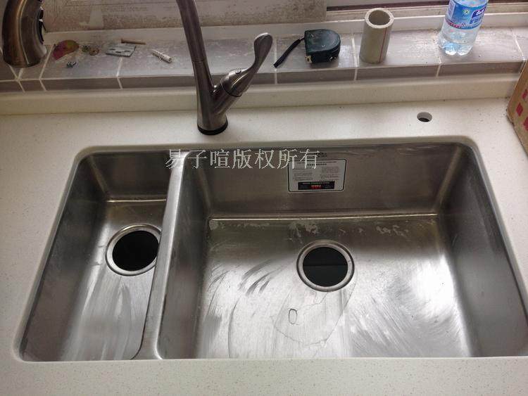 Subammy SUS304 stainless steel extra-large double sink kitchen extra-large double tank washbasin 1 2 thickened large single cylinder AB7946-2