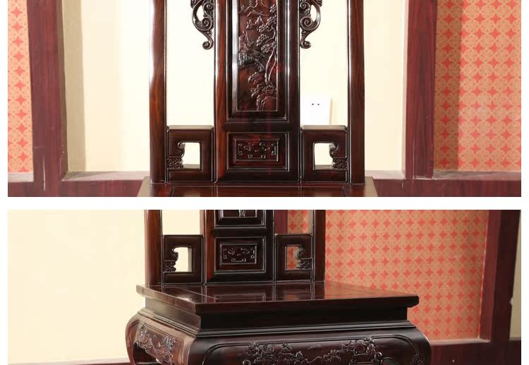 Vần khô Indonesia bàn ăn gỗ hồng đen tròn Dongyang new Trung Quốc gỗ gụ đồ nội thất lá rộng gỗ hồng mộc tròn bàn ăn ghế ăn - Bộ đồ nội thất mẫu giường ngủ đẹp