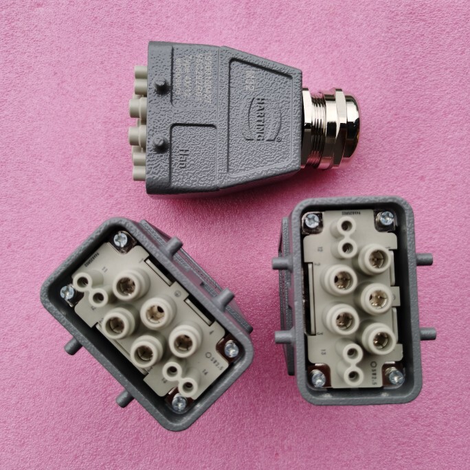 Harting Connector 09380082701 Female Connector Han-K4/4-F Wind Power Pitch Control Slip Ring Vacuum Pump