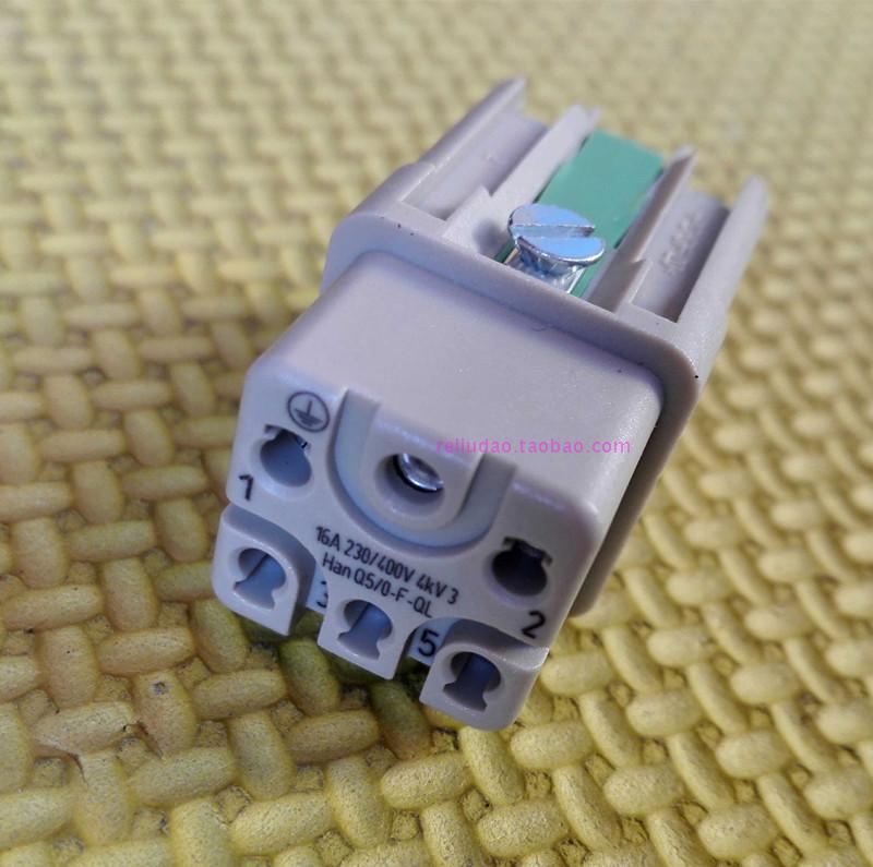 Harting Connector 09120052733 Female Core Han-Q5/0-F-Ql Power Supply Abb-Irb120 Germany Harting Connector 09120052733 Female Core Han-Q5/0-F-Ql Power Supply Abb-Irb120 Germany