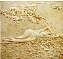 Customized sandstone relief sandstone carving custom-made background wall tiles FRP hotel Chinese sand sculpture relief mural