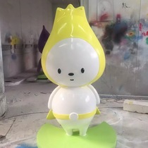 Customized large glass fiber reinforced plastic cartoon sculpture Japanese animation figures welcome ornaments shopping mall decoration model