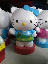Large outdoor FRP sculpture cartoon animal simulation cute kitten ornaments garden courtyard landscape design