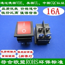Rocker power switch Marine switch KCD4 same RK1-01 red with light 2-way 4-pin 2-speed 16A