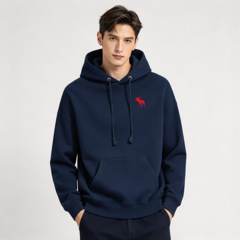 Abercrombie&Fitch Hooded Sweatshirt Men's Af American Casual Versatile Heavy Fleece Autumn and Winter Jacket Abercrombie&Fitch Hooded Sweatshirt Men's Af American Casual Versatile Heavy Fleece Autumn and Winter Jacket