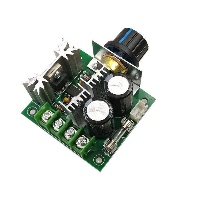 直流电机调速器 PWM调速开关马达风扇控制器12V-40V10A无级变速