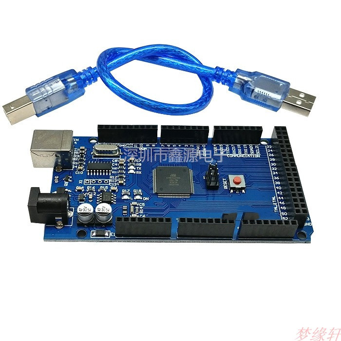 MEGA2560 R3 改进版 CH340G 配数据线 开源开发板控制主板