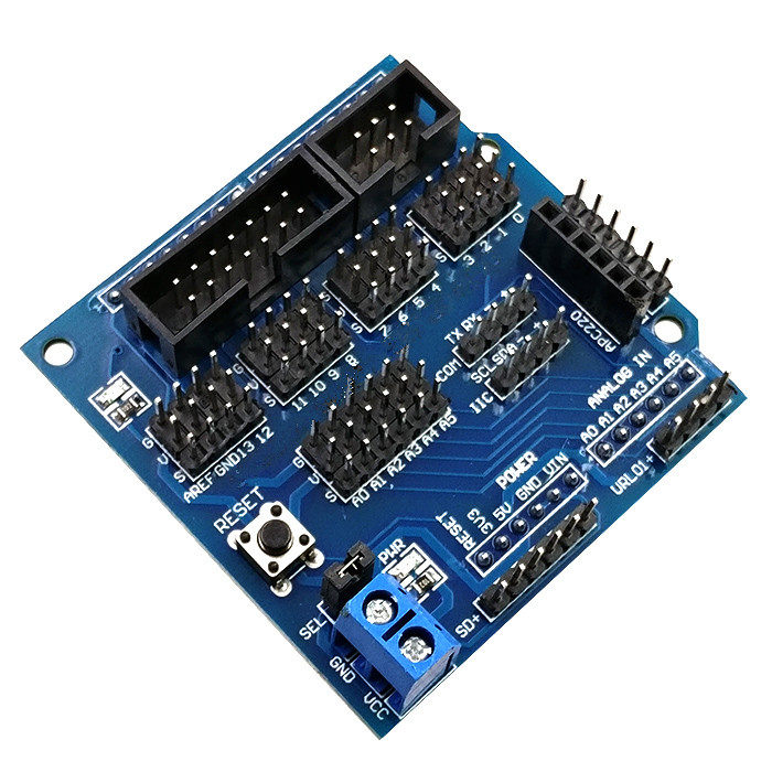 传感器扩展板 sensor shield v5.0 电子积木