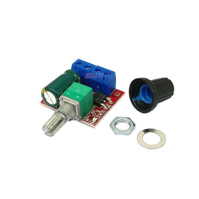 PWM直流电机调速器3V-35V调速开关板LED调光5A开关功能调速模块