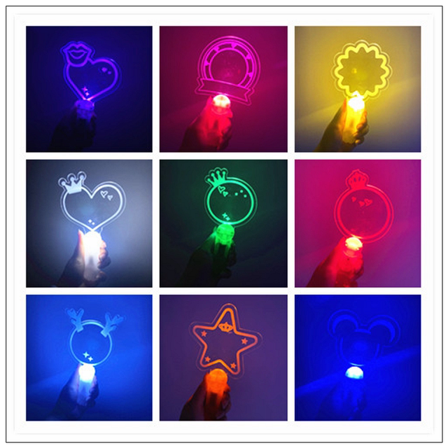 diy handwritten ສະຫນັບສະຫນູນ stick erasable acrylic hand lamp ບັນຍາກາດ cheering luminous props hand lamp ການປັບແຕ່ງສ່ວນບຸກຄົນ