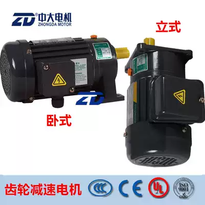 Mask machine ZD motor horizontal vertical gear reduction 200W 400W 750W variable frequency three-phase 380V motor