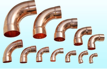 Refrigeration repair parts copper L-type elbow 90 degree copper pipe right angle joint welding large R copper elbow Factory Direct