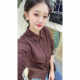 2025 Shirt Collection Loose Autumn and Winter New Bottoming Pure Cotton Long-Sleeved Shirt for Women (701-750)
