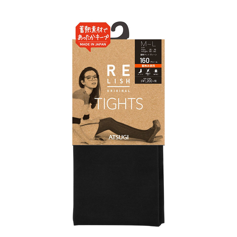 ATSUGI 厚木 Relish Original 160D连裤袜*2双 黑色M~L码 TL1261 中亚Prime会员凑单免运费直邮到手约￥158 天猫￥278/双