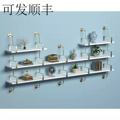 Art-type wall partition shelf wall hanging bookshelf display rack storage shelf storage shelf nail shop living room wall goods