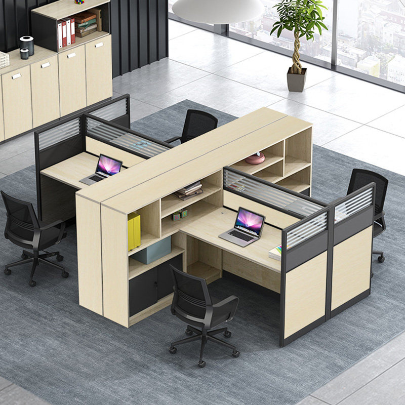 Finance Office Clerk Desk Chair Screen Holder Partition Office Furniture Combination Station Table Single Brief