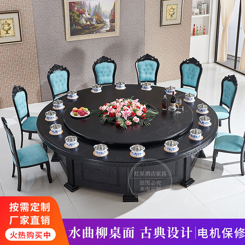 New Chinese small hot pot table Induction cooker one-piece commercial one-person one-pot hot pot table Large round table Drilling desktop