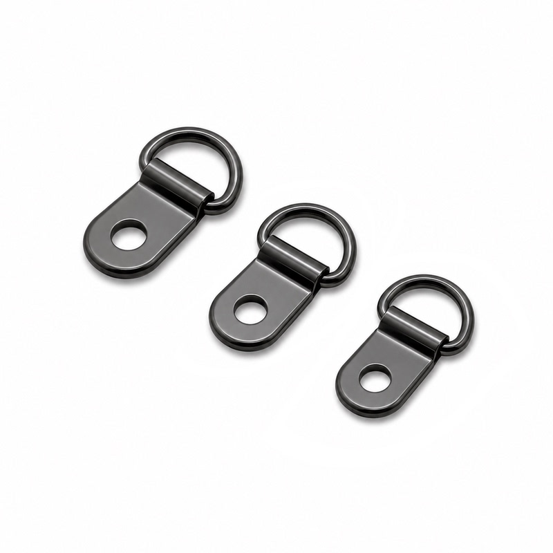 Stainless Steel D-Shaped Decorative Hook Multi-Purpose Carabiner DIY Accessories Black Silver Hook Ring Stainless Steel D-Shaped Decorative Hook Multi-Purpose Carabiner DIY Accessories Black Silver Hook Ring