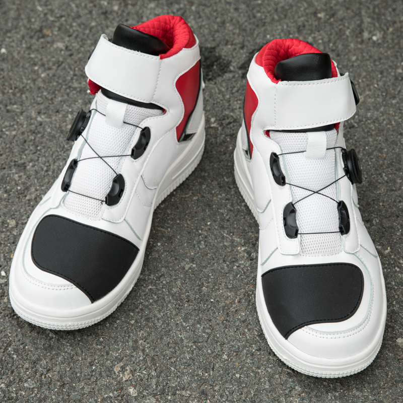 Riding Shoes Men Locomotive Board Shoes Riding Boots Women Short Boots Racing waterproof riding equipment heightening Rally motor boot