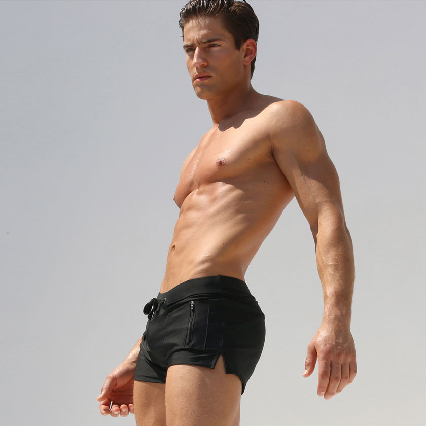 mens black swimsuit