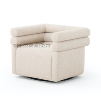 Postmodern minimalist design cloth art single sofa chair Nordic hotel hospitality-like room Living Room Creative Casual Chair