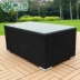 Teng hẻo lánh sofa mây ngoài trời kết hợp mây tre đan ghế mây phòng khách sofa mây sân vườn ngoài trời - Ghế sô pha