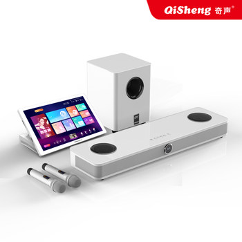 Qisheng S9 Home Ktv Audio Set Living Room Karaoke Soundbar Home Theater Integrated Karaoke Machine Complete Set