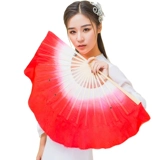 Фан -фанат танца Zhenshi Dance Fan Fan Double -Sude Test Grade Gradient Blue Jiazhou Yangge Fan Jumping National Dance Watch Fan