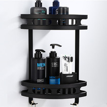 Punch-free bathroom shelf space aluminum triangle frame toilet wall-mounted toilet bathroom storage bathroom