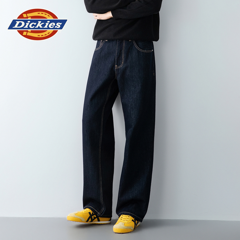 Dickies Original Color Jeans Men's Summer Thin Loose Retro Casual Straight Wide-Leg Pants