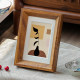 Solid Wood Small Photo Frame Display Stand Empty Frame 8inch 10inch Simple Handmade DIY Photo Printing to Make Small Ornaments Desktop 6-Inch 7