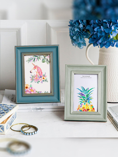 Photo Frame Display Stand European Style Empty Frame Vintage DIY Picture Frame 8 Inch 10 Inch 7 Inch 6 Inch Creative 4K 8K A4