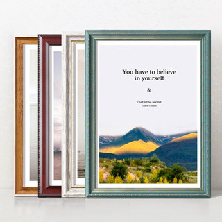 Wall-Mounted Picture Frame, Vintage American-Style Photo Frame, Document Framing, 4K/8K/A 3162024inch Creative Advertising Frame, European Style