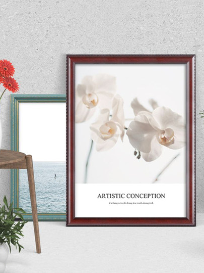 Wall-Mounted Picture Frame, Vintage American-Style Photo Frame for Framing Documents, 4K/8K/A 3162024inch Creative Advertising Frame, European Style