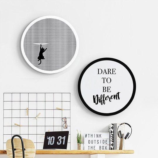 Round Photo Frame, New Chinese Style Framed Picture Frame, 8 Inches, 10 Inches, 30 Cm, 20 Cm, Wall-Mounted, Modern, Simple, Creative