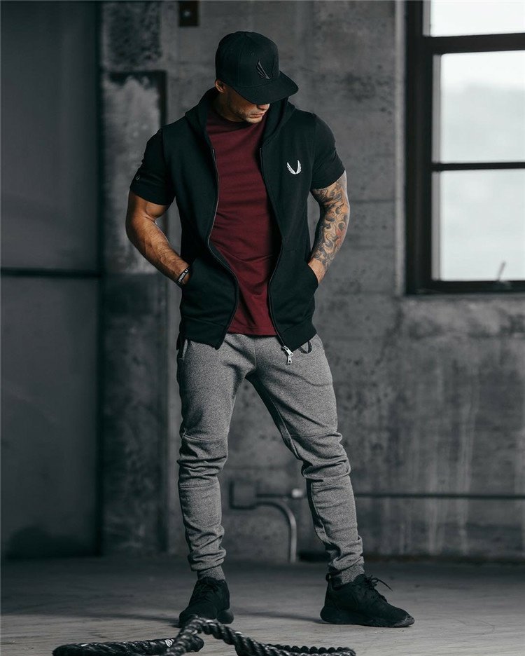 Tập thể dục cơ bắp anh xuân chạy quần quần nam quần cotton chân quần Slim tập thể dục đào tạo quần nam shop quần áo nam
