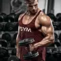 Áo sơ mi cơ bắp cho anh em mùa hè mỏng phần thể dục áo không tay nam