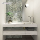 Серый Дарма Мозаичная плитка натуральный камень Баванг Цветок Холл Туалет Фон Антиоплалл Плитка пола