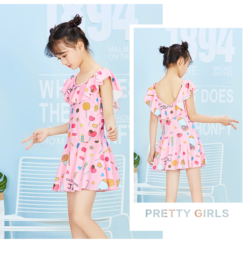 Đồ bơi cho trẻ em gái Big Boy Baby Siamese Princess Dress Dễ thương Hàn Quốc Nữ Spa Đồ bơi - Bộ đồ bơi của Kid đồ bơi cho bé trai