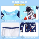 Детский купальник для мальчиков, детские штаны, раздельный комплект, подходит для подростков, коллекция 2023, защита от солнца