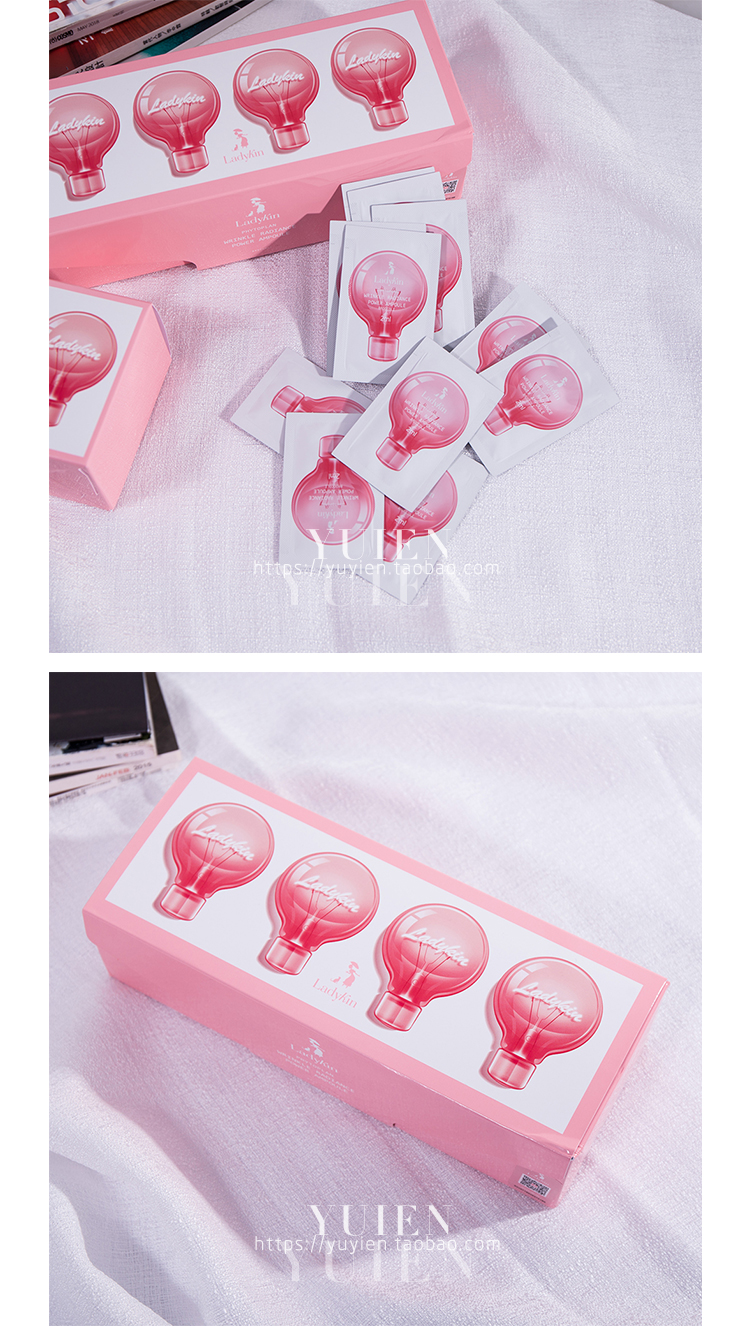 Rundin Ladykin Light Bóng đèn Essence Brightening Hợp đồng Pore Liquid Face Sửa chữa nữ 30 tinh chất trắng da