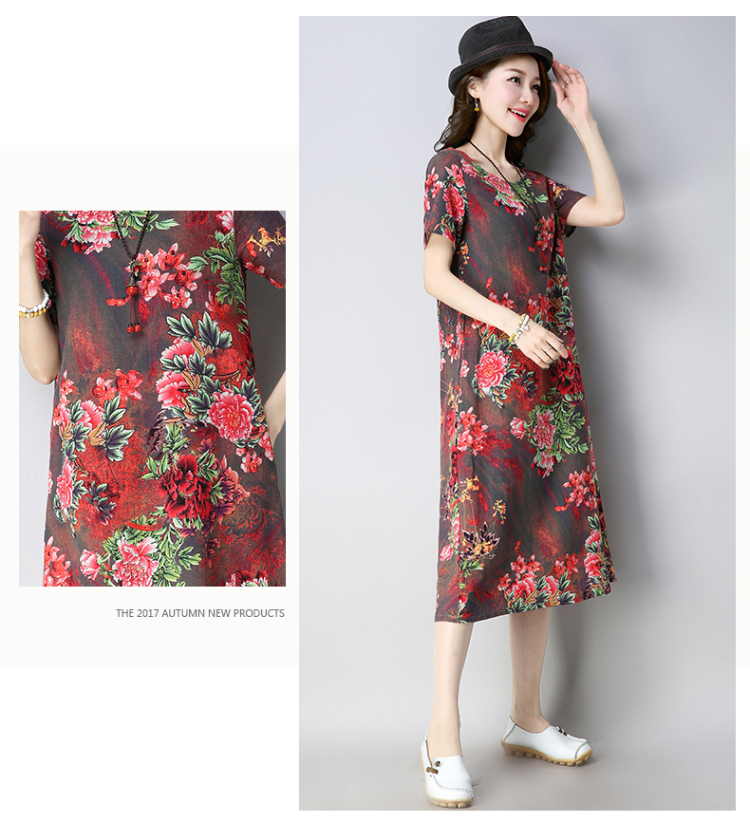 Robe femme en Coton et lin - Ref 3327112 Image 24
